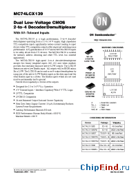 Datasheet MC74LCX139DT manufacturer ON Semiconductor