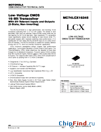 Datasheet MC74LCX16245 manufacturer ON Semiconductor