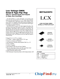Datasheet MC74LCX374DTR2 manufacturer ON Semiconductor