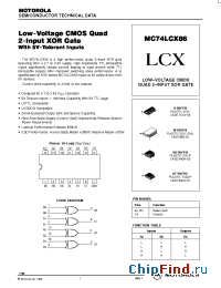 Datasheet MC74LCX86D manufacturer ON Semiconductor