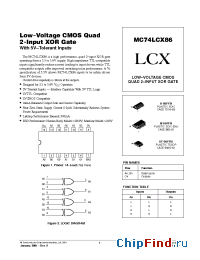 Datasheet MC74LCX86DR2 manufacturer ON Semiconductor