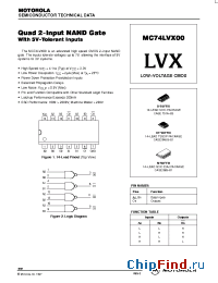 Datasheet MC74LVX00D manufacturer ON Semiconductor