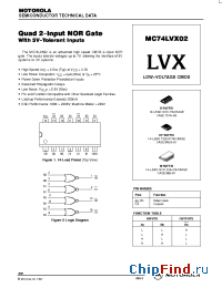 Datasheet MC74LVX02 manufacturer ON Semiconductor