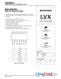 Datasheet MC74LVX04 manufacturer ON Semiconductor