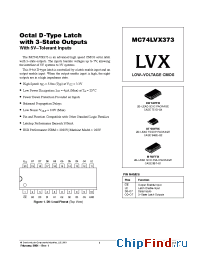 Datasheet MC74LVX373DTR2 manufacturer ON Semiconductor