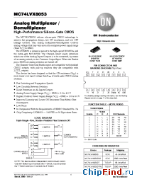 Datasheet MC74LVX8053DR2 manufacturer ON Semiconductor