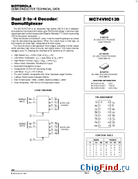 Datasheet MC74VHC139D manufacturer ON Semiconductor
