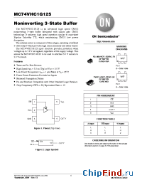 Datasheet MC74VHC1G125 manufacturer ON Semiconductor