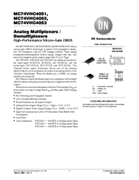 Datasheet MC74VHC4051 manufacturer ON Semiconductor