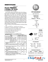 Datasheet MMDF2P02HDR2 manufacturer ON Semiconductor