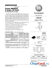 Datasheet MMDF6N02HDR2 manufacturer ON Semiconductor