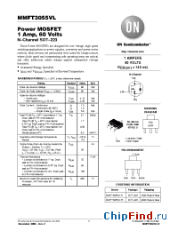 Datasheet MMFT3055VLT3-LF manufacturer ON Semiconductor