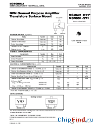 Datasheet MSD601-RT1 manufacturer ON Semiconductor