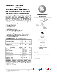 Datasheet MUN2111T1 manufacturer ON Semiconductor