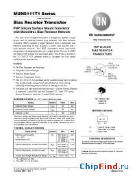 Datasheet MUN5112T1 manufacturer ON Semiconductor
