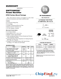 Datasheet MURD550PFT4 manufacturer ON Semiconductor