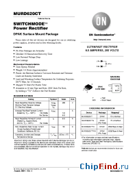 Datasheet MURD620CTG manufacturer ON Semiconductor