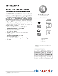 Datasheet NB100LVEP17DT manufacturer ON Semiconductor
