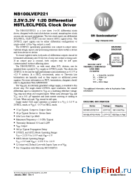 Datasheet NB100LVEP221D manufacturer ON Semiconductor