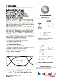 Datasheet NB4N527SMN manufacturer ON Semiconductor