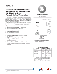 Datasheet NB6L11D manufacturer ON Semiconductor