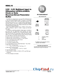 Datasheet NB6L16DT manufacturer ON Semiconductor