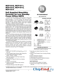 Datasheet NCP1010AP100 manufacturer ON Semiconductor