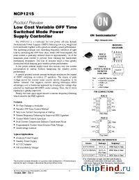 Datasheet NCP1215DR2G manufacturer ON Semiconductor