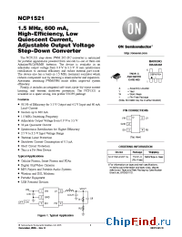 Datasheet NCP1521 manufacturer ON Semiconductor