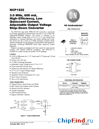 Datasheet NCP1522ASNT1G manufacturer ON Semiconductor