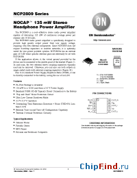 Datasheet NCP2809B manufacturer ON Semiconductor