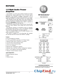 Datasheet NCP2890AFCT2 manufacturer ON Semiconductor