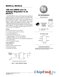Datasheet NCP612SQ15T1 manufacturer ON Semiconductor