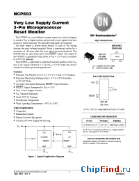 Datasheet NCP803SN160T1 manufacturer ON Semiconductor