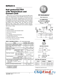 Datasheet NIF62514 manufacturer ON Semiconductor