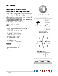 Datasheet NLAS4685FCT1 manufacturer ON Semiconductor