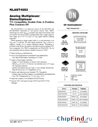 Datasheet NLAST4052D manufacturer ON Semiconductor
