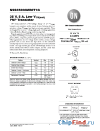Datasheet NSS35200MR6T1G manufacturer ON Semiconductor