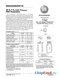 Datasheet NSS40400CF8T1G manufacturer ON Semiconductor