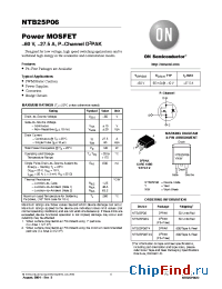 Datasheet NTB25P06T4 manufacturer ON Semiconductor