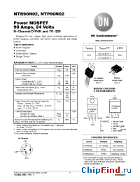 Datasheet NTB90N02 manufacturer ON Semiconductor