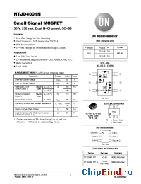 Datasheet NTJD4001NT1 manufacturer ON Semiconductor