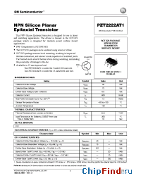 Datasheet PZT2222AT3 manufacturer ON Semiconductor