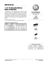 Datasheet SN74LS145D manufacturer ON Semiconductor