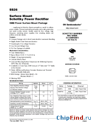Datasheet SS26T3 manufacturer ON Semiconductor