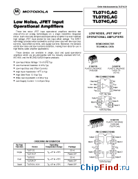 Datasheet TL071ACP manufacturer ON Semiconductor