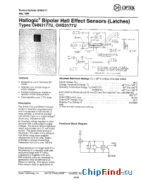 Datasheet OHN3177U manufacturer OPTEK