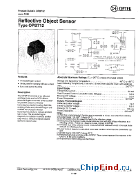 Datasheet OPB712 manufacturer OPTEK