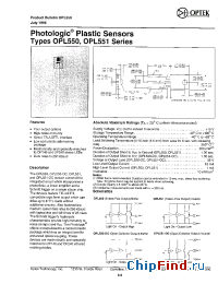 Datasheet OPL551-OCA manufacturer OPTEK