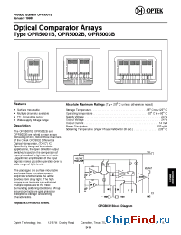 Datasheet OPR5002B manufacturer OPTEK